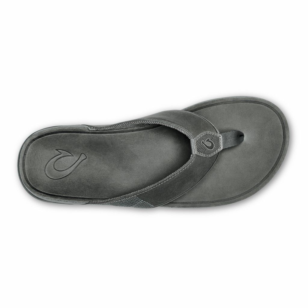 Olukai Men's Tuahine Flip Flop - Stone US164-809